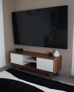 TV-bord ROCHESTER Brun/hvid