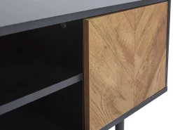 TV-bord SALINA Brun/sort