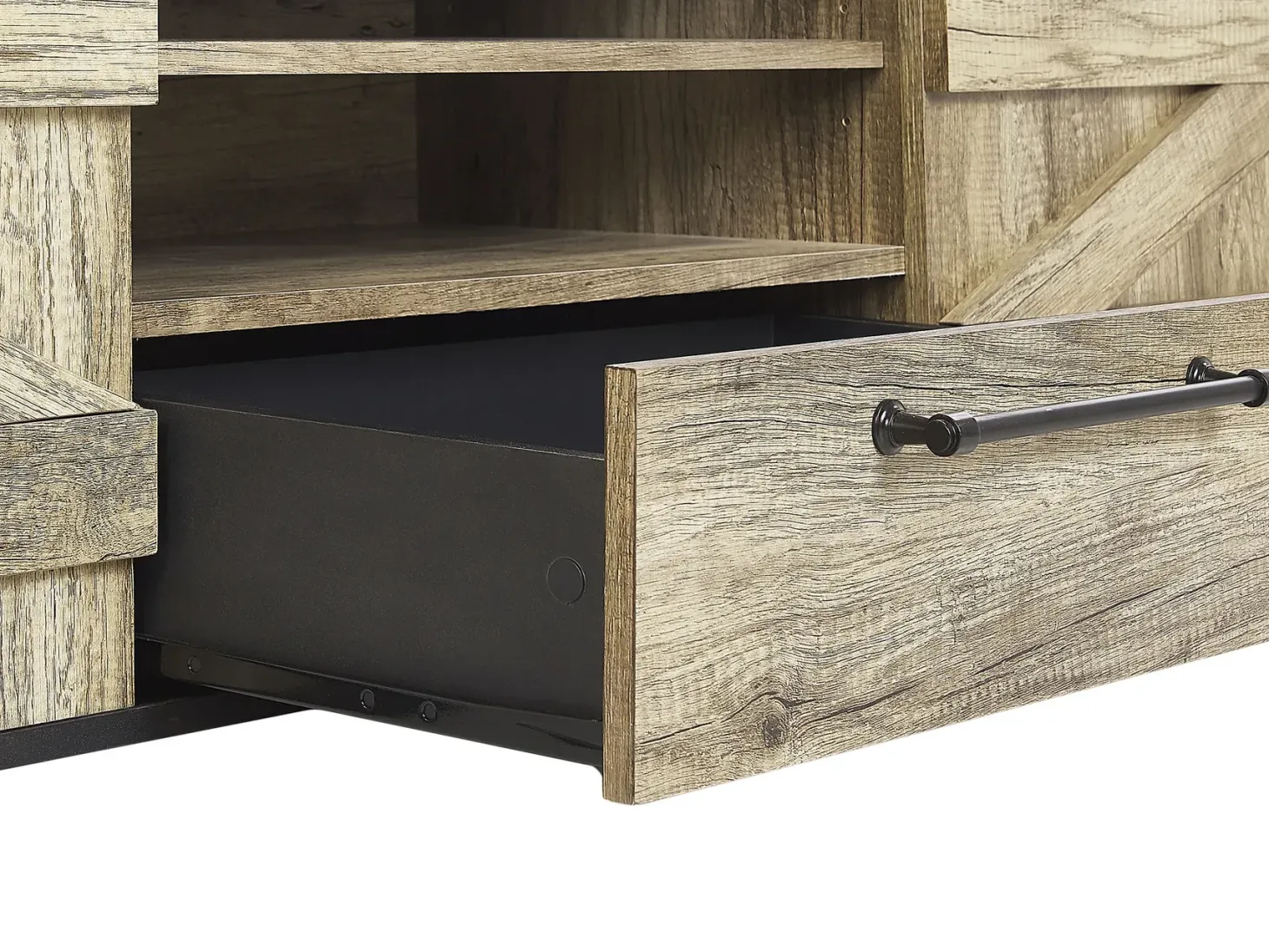 TV-bord SALTER Brun/sort