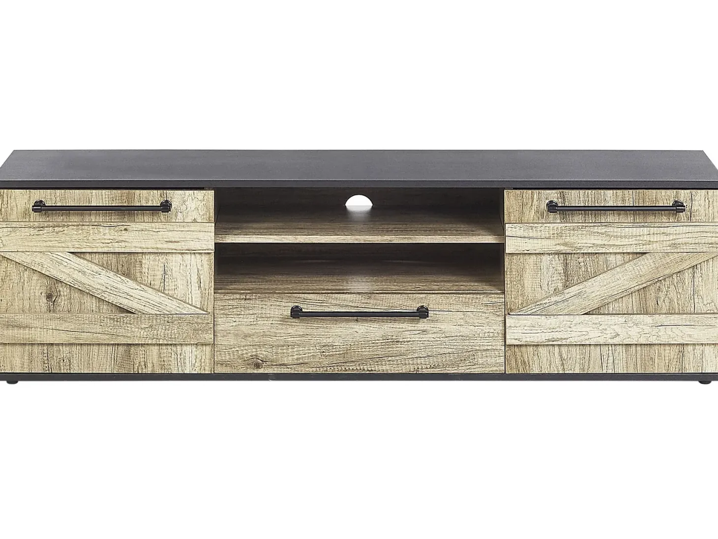 TV-bord SALTER Brun/sort