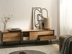 TV-bord SILVERTON Lysebrun