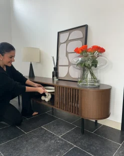 TV-bord TAROON Mørkebrun
