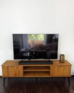 TV-bord TIMMINS Fyretræ Brun