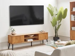 TV-bord TIMMINS Fyretræ Brun