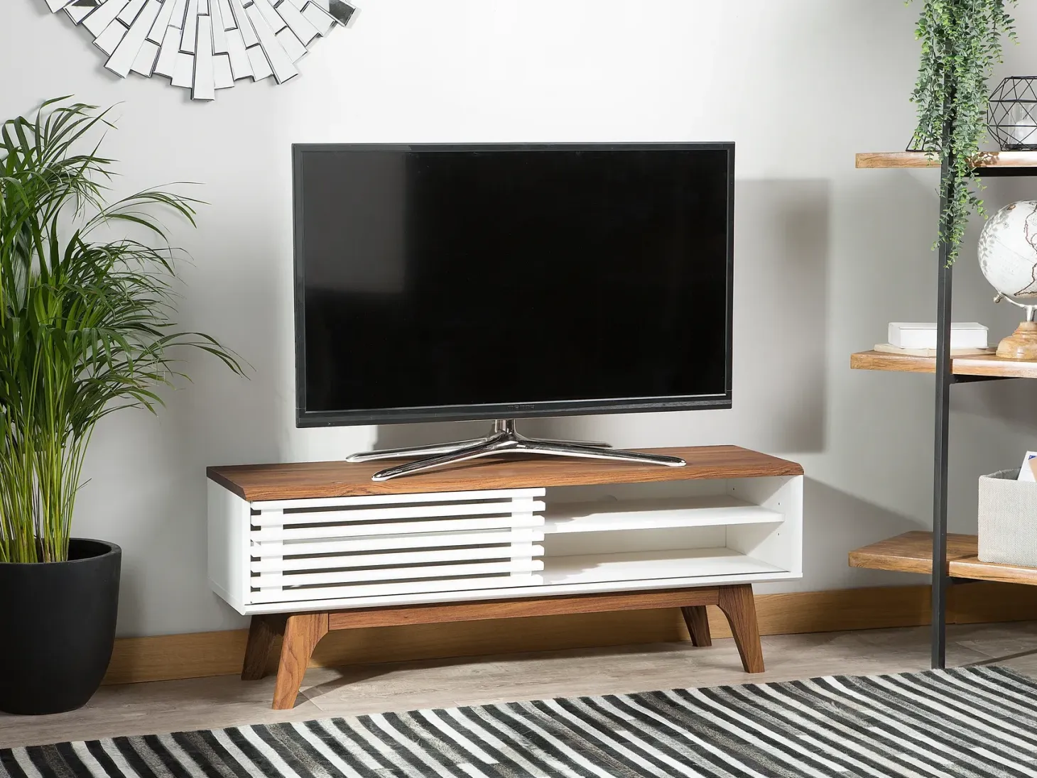 TV-bord TOLEDO II Brun/hvid