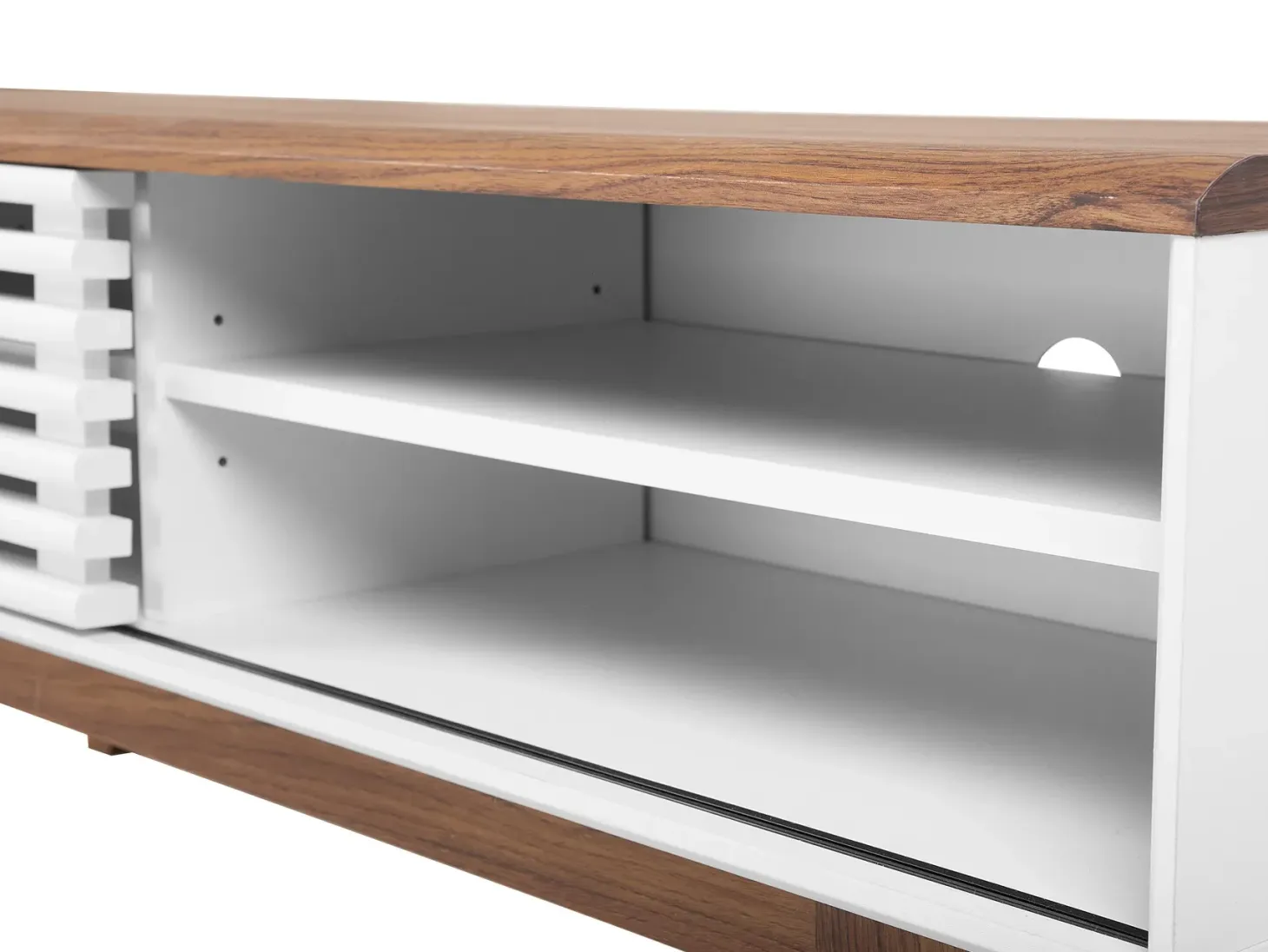 TV-bord TOLEDO II Brun/hvid