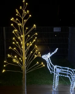 Udendørs dekoration LED ALBIONI Træ 180 cm Hvid