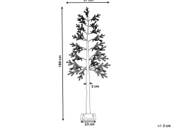 Udendørs dekoration LED ALBIONI Træ 180 cm Hvid