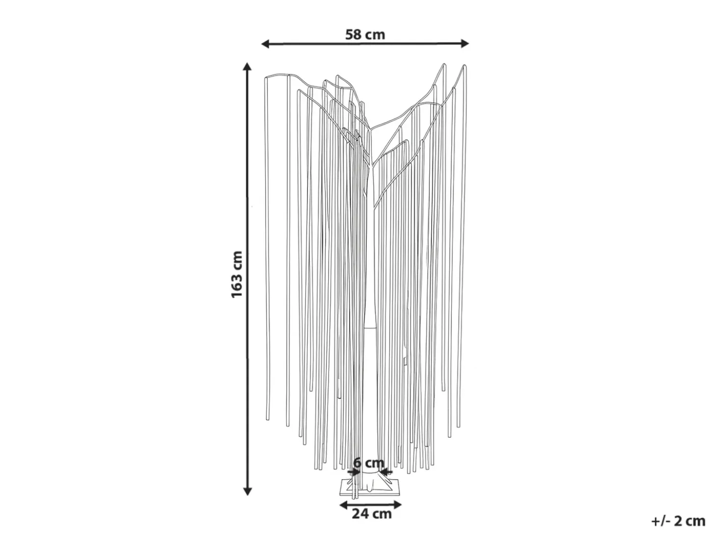 Udendørs dekoration LED BOREN Træ 163 cm Multifarvet