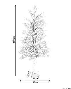Udendørs dekoration LED HAUGANES Juletræ 190 cm Beige