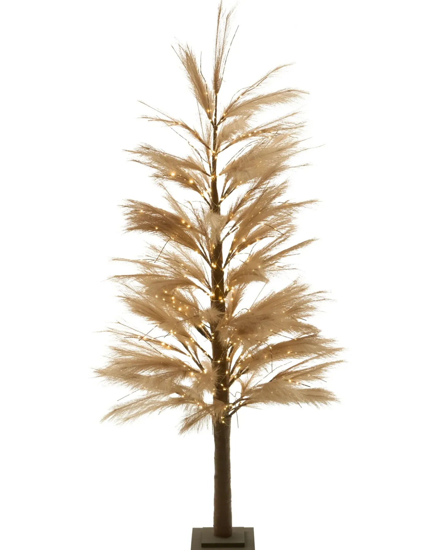 Udendørs dekoration LED HAUGANES Juletræ 190 cm Beige