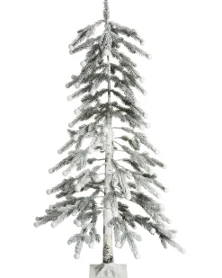 Udendørs dekoration LED HASSLAN Juletræ 125 cm Hvid