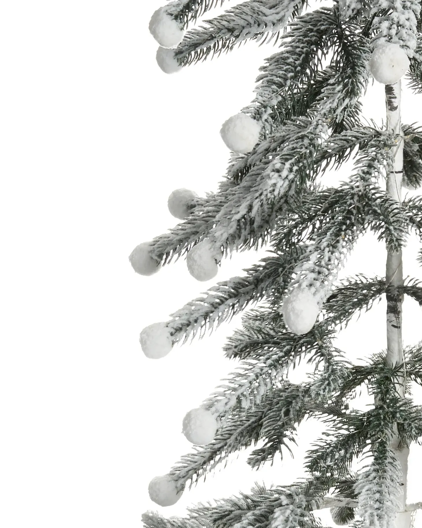 Udendørs dekoration LED HASSLAN Juletræ 125 cm Hvid
