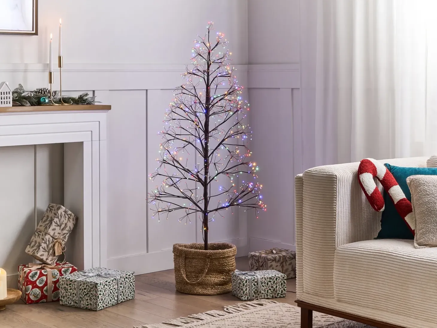 Udendørs dekoration LED LONKARI Træ 150 cm Brun