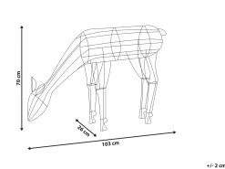 Udendørs dekoration LED NARUSKA Rensdyr 70 cm Sort