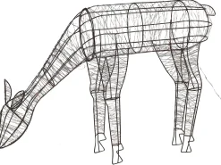 Udendørs dekoration LED NARUSKA Rensdyr 70 cm Sort