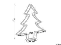Udendørs dekoration LED OLBOAN Juletræ 34 cm Hvid