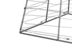 Udendørs dekoration LED PUKSALA Juletræ 60 cm Sølv