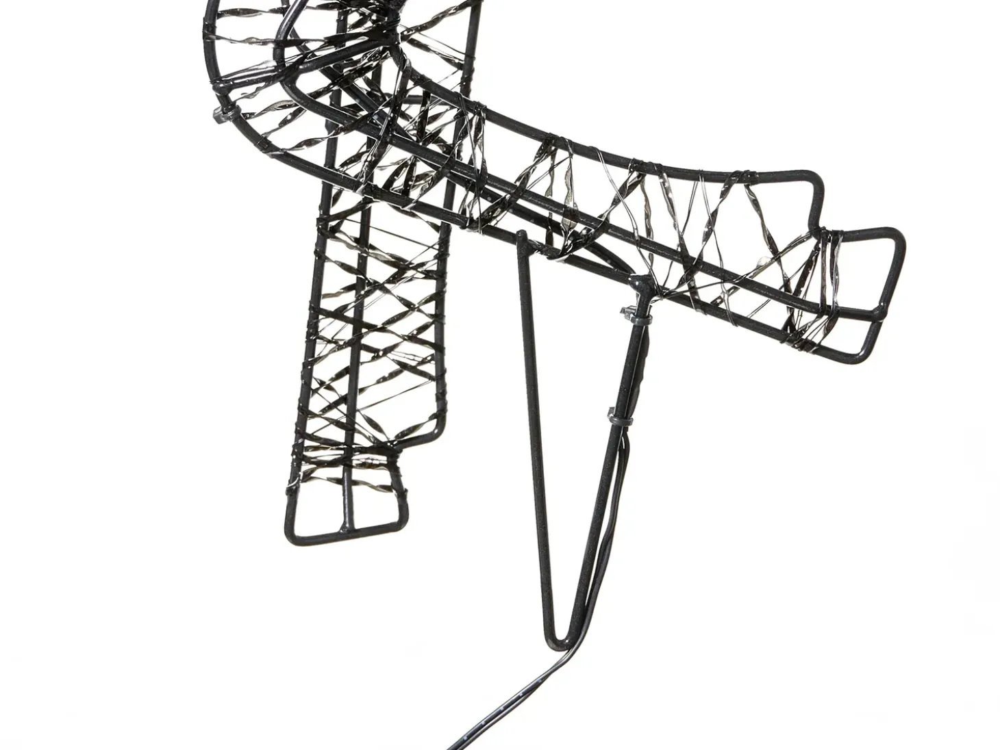Udendørs dekoration LED RAVSJON Rensdyr 58 cm Sort