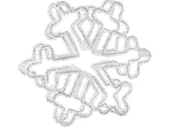 Udendørs dekoration LED SILVERAN Snefnug 28 cm Hvid