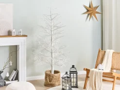 Udendørs dekoration LED SUONTEE Juletræ 180 cm Hvid