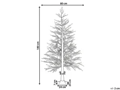 Udendørs dekoration LED SUONTEE Juletræ 180 cm Hvid