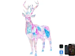 Udendørs dekoration Smart LED med app POLARIS Rensdyr 90 cm Multifarvet
