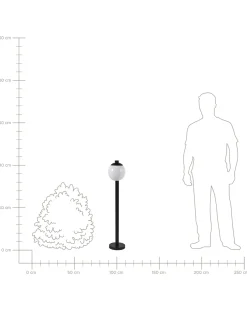 Udendørs bedlampe KULSI Sort
