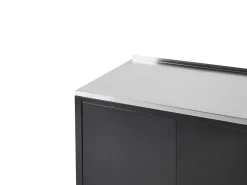 Udendørs køkkensæt i 3 dele med håndvask VILAMA Sort Metal