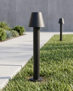 Udendørs LED-bedlampe HOLMES Sort
