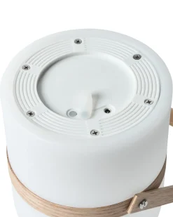 Udendørs LED-bordlampe ESTERO Med fjernbetjening Hvid