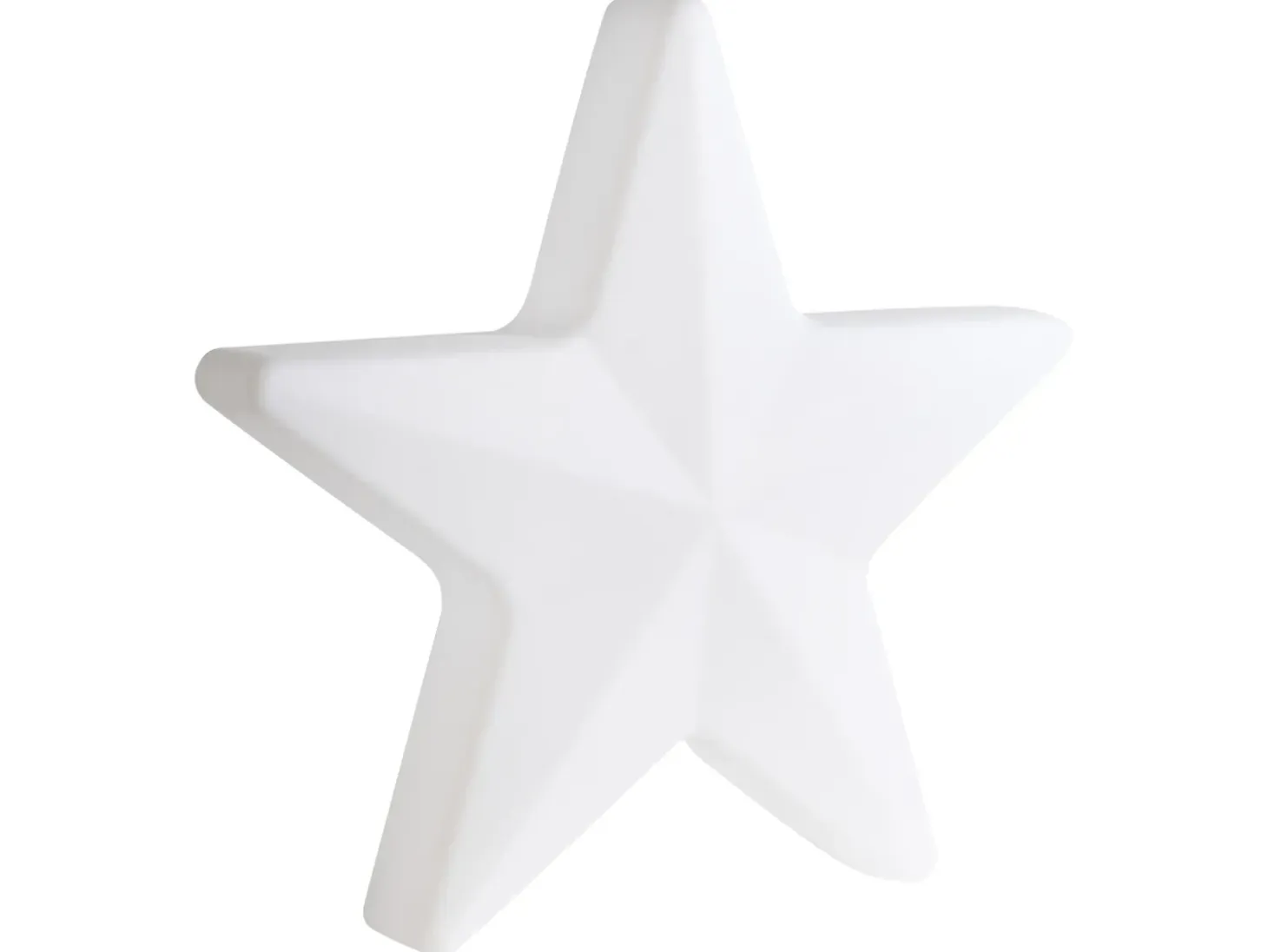 Udendørs LED-gulvlampe OLSAN Stjerne 76 cm Hvid