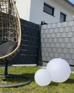 Udendørs LED-kuglelampe JOCOY Med fjernbetjening Hvid