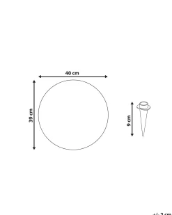 Udendørs LED-kuglelampe JOCOY Med fjernbetjening Hvid
