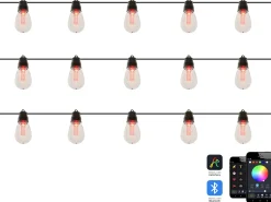 Udendørs LED-lyskæder ITILLEQ med app Multifarvet