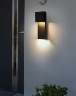Udendørs LED-væglampe LIMONLU Sort