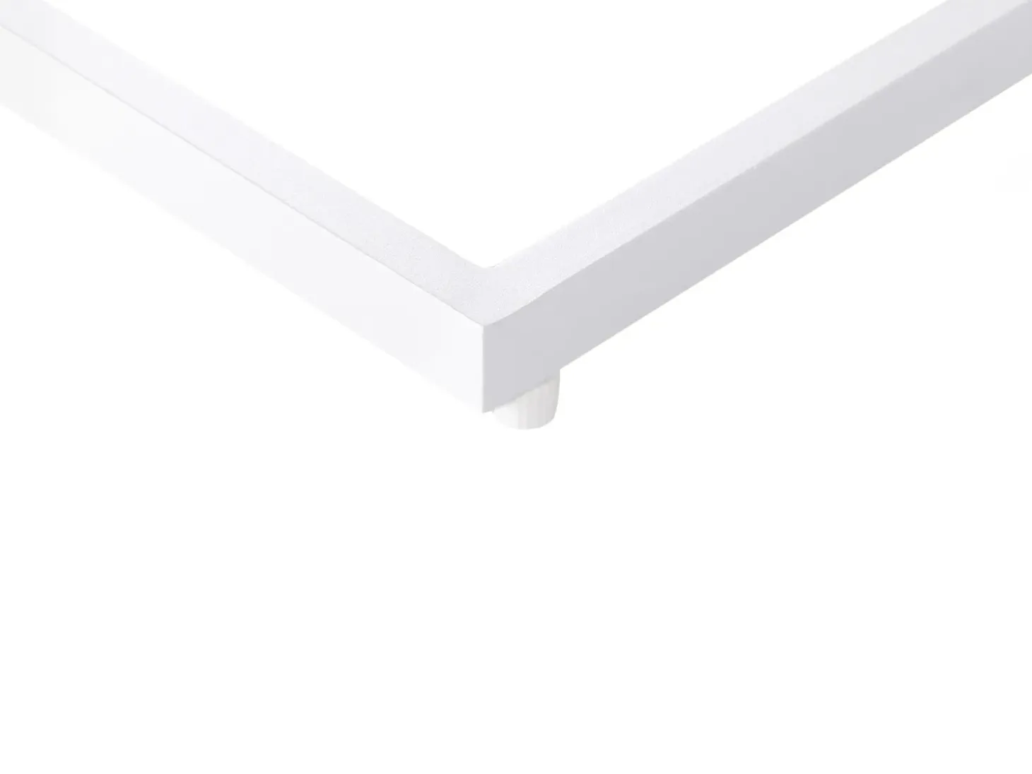 Udendørs sidebord MESSINA 60 cm 35 cm Hvid