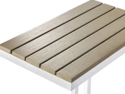 Udendørs sidebord MESSINA 60 cm 35 cm Hvid