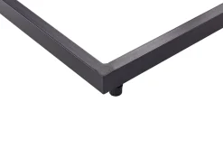 Udendørs sidebord MESSINA 60 cm 35 cm Sort