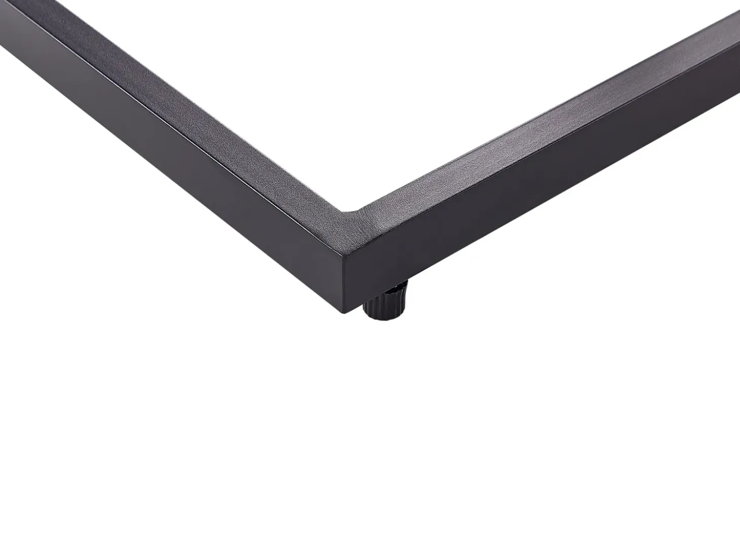 Udendørs sidebord MESSINA 60 cm 35 cm Sort