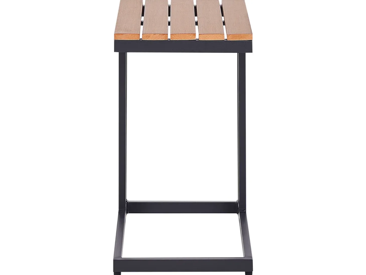 Udendørs sidebord MESSINA 60 cm 35 cm Sort