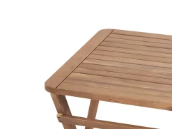 Udendørs sidebord PARAGGI 60 cm 60 cm Certificeret akacietræ Brun