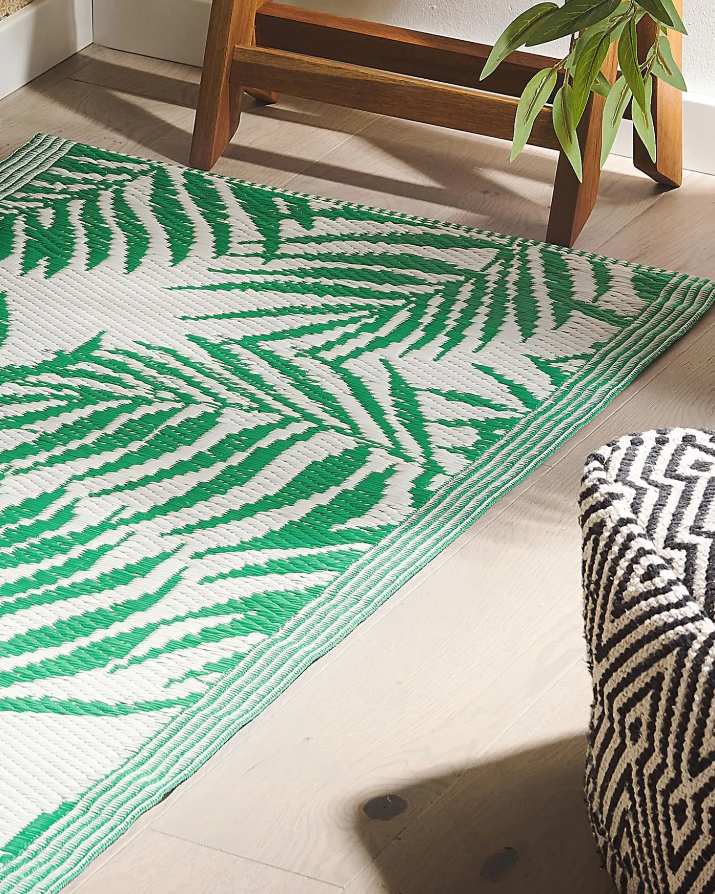 Udendørstæppe KOTA Grøn 60 x 105 cm Kan vendes
