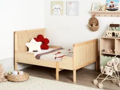 Udtrækkelig børneseng Fyretræ MONTIGNY 90 x 200 cm Lysebrun