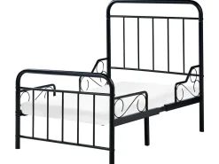 Udtrækkelig børneseng Metal ANAIS 90 x 200 cm Sort