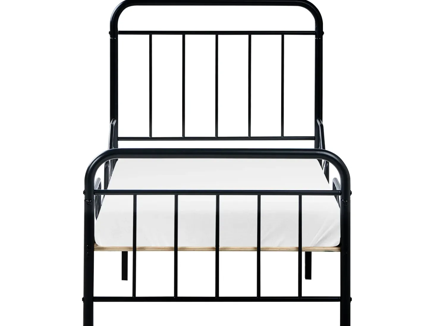 Udtrækkelig børneseng Metal ANAIS 90 x 200 cm Sort