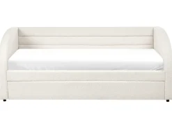 Udtræksseng Boucle ALBIAC 90 x 200 cm Hvid
