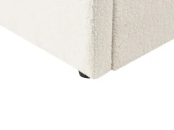 Udtræksseng Boucle EYBURIE 90 x 200 cm Lys Beige