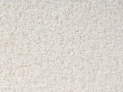 Udtræksseng Boucle GASSIN 90 x 200 cm Cremehvid