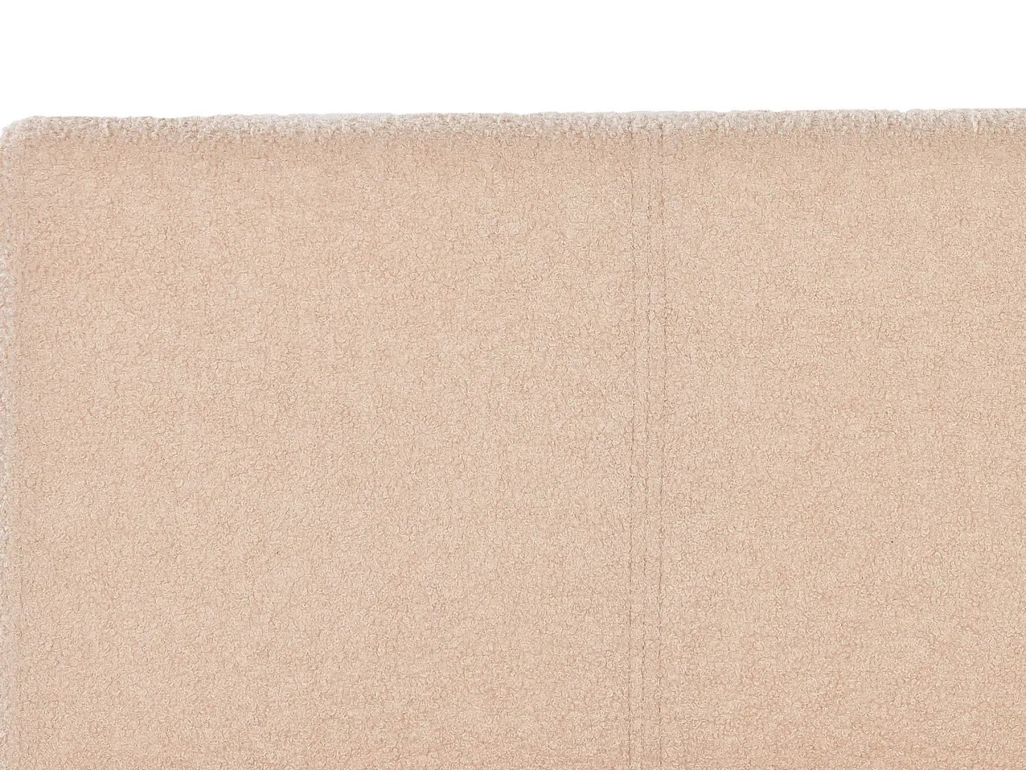 Udtræksseng Boucle MARMANDE 80 x 200 cm Ferskenagtig lyserød